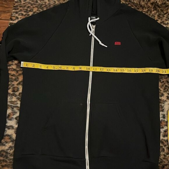 Nipsy Hussle Marathon Black Zipper Closure Hoodie Pockets Sweatshirt Casual - Picture 5 of 12